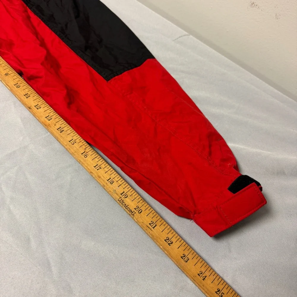 The North Face Hydrenaline Windbreaker Pullover Jacket Red Black Mens Medium Y2K